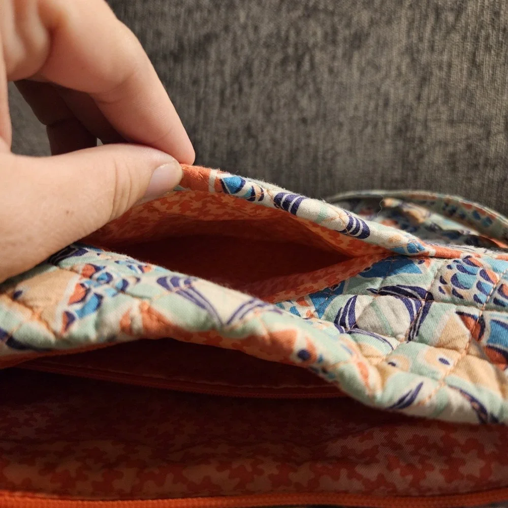 Vera Bradley Iconic Triple‎ Zip Hipster Go Fish
